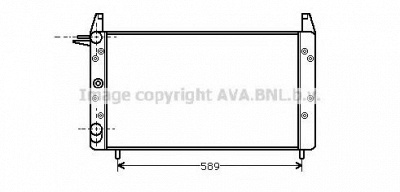 AVA QUALITY COOLING ft2068 -  Радиатор, охлаждение двигателя